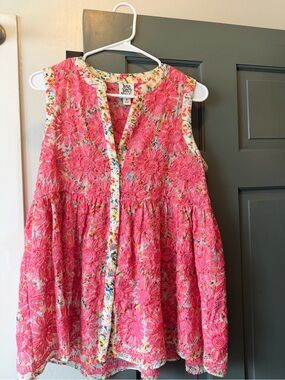 Ivu Jane embroided dressy tan size small